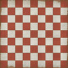 Classic Pattern 7 Checked Out (distressed)- vinyl floor cloth sizes 60x60, 72x72, 84x84