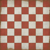 Classic Pattern 7 Checked Out (distressed)- vinyl floor cloth sizes 36x36, 48x48