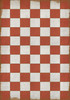 Classic Pattern 7 Checked Out (distressed)- vinyl floor cloth size 84x120