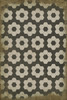 Classic Pattern 2 Resonance (distressed) - vinyl floor cloth sizes 20x30, 24x36, 30x44, 38x56, 52x76, 70x102