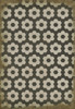 Classic Pattern 2 Resonance (distressed) - vinyl floor cloth sizes 96x140, 120x175