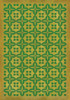 Classic Pattern 3 Follow the Yellow Brick Road (distressed) - vinyl floor cloth size 84x120