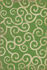 Classic Pattern 4 Sea of Green (distressed) - vinyl floor cloth sizes 20x30, 24x36, 30x44, 38x56, 52x76, 70x102