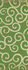 Classic Pattern 4 Sea of Green (distressed) - vinyl floor cloth sizes 30x75, 36x90