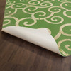 Classic Pattern 4 Sea of Green (distressed) - vinyl floor cloth underside 