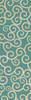Classic Pattern 4 20,000 Leagues (lightly distressed) - vinyl floor cloth sizes 24x77, 30x96, 26x83, 36x115