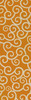 Classic Pattern 4 Salt Water Taffy (lightly distressed) - vinyl floor cloth sizes 24x77, 30x96, 26x83, 36x115