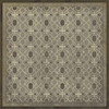 Classic Pattern 5 Baker Street - vinyl floor cloth sizes 60x60, 72x72