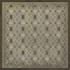 Classic Pattern 5 Baker Street - vinyl floor cloth sizes 36x36, 48x48