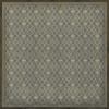 Classic Pattern 5 The River Thames - vinyl floor cloth sizes 96x96, 120x120
