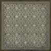 Classic Pattern 5 The River Thames - vinyl floor cloth sizes 36x36, 48x48