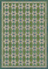 Classic Pattern 5 Mrs Peacock - vinyl floor cloth sizes 84x120, 96x140, 120x175