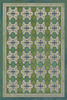 Classic Pattern 5 Mrs Peacock - vinyl floor cloth sizes 20x30, 24x36, 30x44, 38x56, 52x76, 70x102