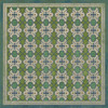 Classic Pattern 5 Mrs Peacock - vinyl floor cloth sizes 60x60, 72x72, 84x84