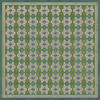 Classic Pattern 5 Mrs Peacock - vinyl floor cloth sizes 84x84, 96x96, 120x120