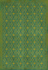 Classic Pattern 5 Mr Green - vinyl floor cloth sizes 96x140, 120x175