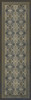 Classic Pattern 5 London Fog - vinyl floor cloth sizes 24x77, 30x96, 26x83, 36x115