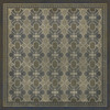 Classic Pattern 5 London Fog - vinyl floor cloth sizes 36x36, 48x48