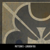 Classic Pattern 5 London Fog - vinyl floor cloth swatch sample