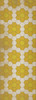 Classic Pattern 2 Bees Knees (distressed) - vinyl floor cloth size 36x99