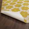 Classic Pattern 2 Bees Knees (distressed) - vinyl floor cloth underside