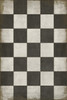 Classic Pattern 7 Checkered Past - (distressed) - vinyl floor cloth sizes 21x30, 24x36 30x42, 43x60, 48x67, 54x76