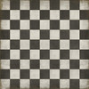 Classic Pattern 7 Checkered Past - (distressed) - vinyl floor cloth sizes 60x60, 72x72