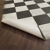 Classic Pattern 7 Checkered Past - (distressed) - vinyl floor cloth underside 