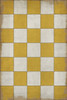 Classic Pattern 7 Check Yourself (distressed)- vinyl floor cloth sizes 21x30, 24x36, 30x42, 43x60x 48x67, 54x76