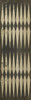 Classic Pattern 8 Backgammon - vinyl floor cloth sizes 24x77, 30x96, 26x83, 36x115