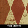 Classic Pattern 8 Dantes Inferno - vinyl floor cloth swatch sample