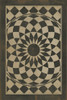Classic Pattern 1 We're All Mad Here (distressed) - vinyl floor cloth image for all rectangle sizes. 