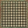 Classic Pattern 9 Checkmate - vinyl floor cloth sizes 84x84, 96x96, 120x120