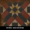 Classic Pattern 14 Great Expectations - vinyl floor cloth swatch sample