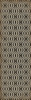 Classic Pattern 15 Istanbul - vinyl floor cloth sizes 24x77, 30x96, 26x83, 36x115