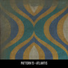 Classic Pattern 15 Atlantis - vinyl floor cloth sizes swatch sample