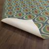 Classic Pattern 15 Constantinople - vinyl floor cloth underside 