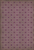 Classic Pattern 15 Purple Haze - vinyl floor cloth sizes 96x140, 120x175