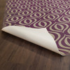 Classic Pattern 15 Purple Haze - vinyl floor cloth underside 