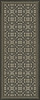 Classic Pattern 21 By Hook or By Crook - vinyl floor cloth sizes 30x75, 36x90