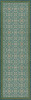 Classic Pattern 21 Contrariwise - vinyl floor cloth sizes 24x77, 30x96, 26x83, 36x115