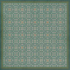 Classic Pattern 21 Contrariwise - vinyl floor cloth sizes 36x36, 48x48, 60x60