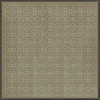 Classic Pattern 21 Dinah - vinyl floor cloth sizes 72x72, 96x96, 120x120