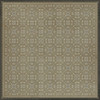 Classic Pattern 21 Dinah - vinyl floor cloth sizes 36x36, 48x48, 60x60