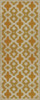 Classic Pattern 31 House of the Rising Sun - vinyl floor cloth sizes 30x75, 36x90