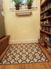 Classic Pattern 31 Rajha - vinyl floor cloth used in a mudroom 