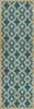 Classic Pattern 31 The Blue Mosque - vinyl floor cloth sizes 26x83, 36x115