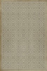 Classic Pattern 21 The White Rabbit - vinyl floor cloth sizes 20x30, 24x36, 30x44, 38x56, 52x76, 70x102