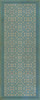 Classic Pattern 21 Through the Looking Glass - vinyl floor cloth sizes 30x75, 36x90