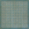 Classic Pattern 21 Through the Looking Glass - vinyl floor cloth sizes 36x36, 48x48, 60x60